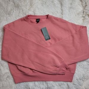 Target Wild Fable Cropped Pink Sweatshirt